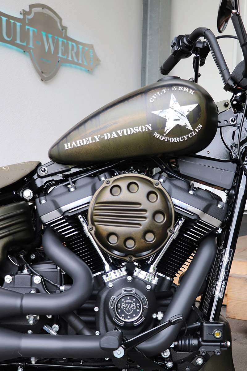 Luftfilterdeckel SLOTTED (passend für Harley-Davidson Modelle: Softail ab 2018)