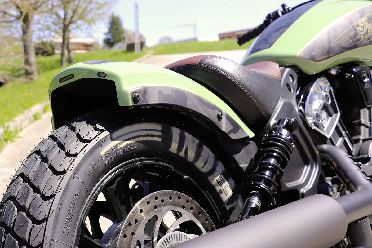 INDIAN SCOUT - Heckfender BOBBER inkl. Beleuchtung (BJ. Bobber ab 2018)